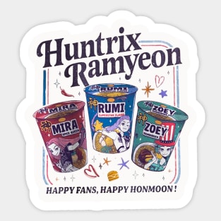 Kpop Demon Hunter Huntrix Ramyeon Sticker